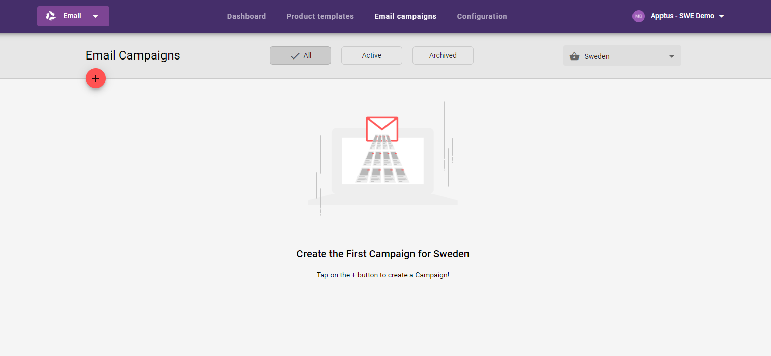 Email recommendations - Email campaigns - Home